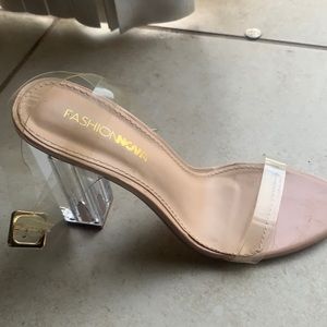 Fashion Nova Clear Heels
